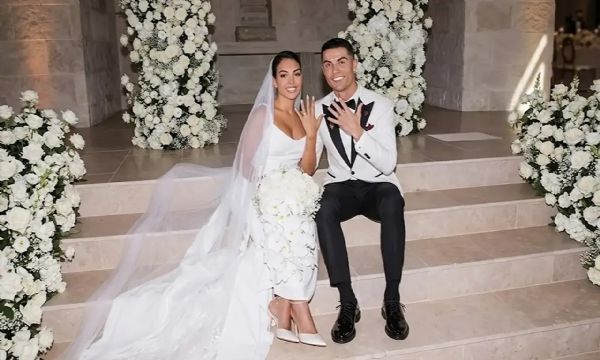 Cristiano Ronaldo ve Georgina Rodriguez'in nikah görüntüleri yayımlandı
