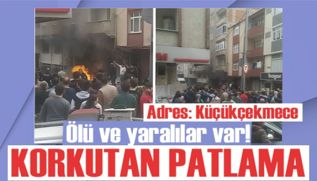 Küçükçekmece'de binada patlama: 1 ölü, 5 yaralı