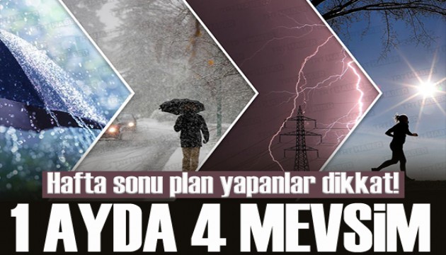Hafta sonu plan yapanlar dikkat: Kuvvetli yağış geliyor