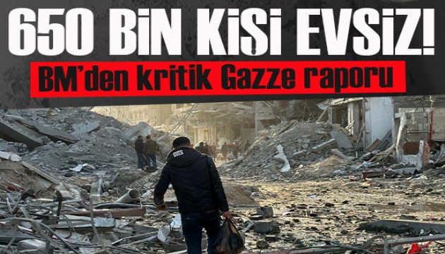 İsrail'in Gazze'ye yönelik saldırıları devam ediyor! 650 bin kişi artık evsiz