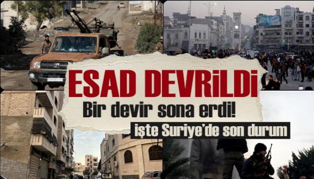 Suriye'de 13 yıldır süren iç savaş sonunda Baas Rejimi devrildi
