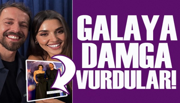 Hande Erçel ve Metin Akdülger galaya tarzıyla damga vurdu!