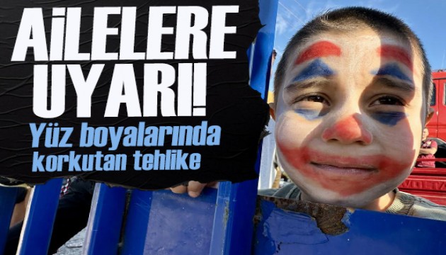 Sağlık Bakanlığı'ndan çocuklarda kullanılan yüz boyalarına karşı uyarı