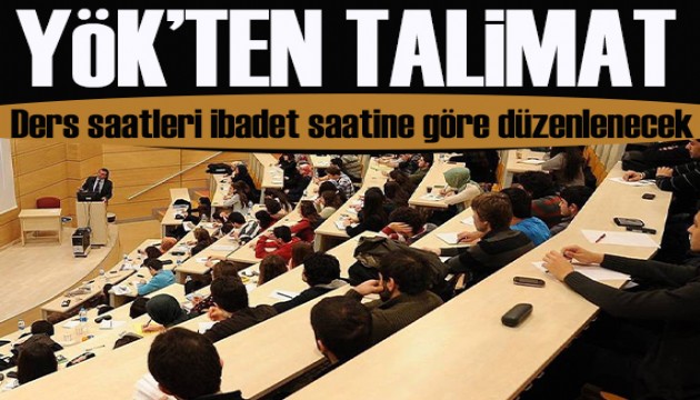 YÖK'ten üniversitelere 