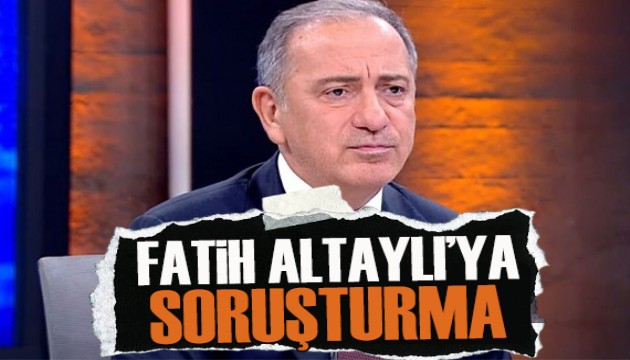 Gazeteci Fatih Altaylı hakkında soruşturma açıldı