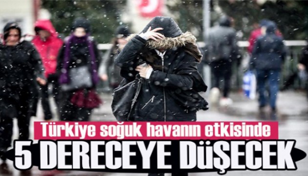 Kış geri dönüyor: Hava sıcaklıkları 5 derece düşecek