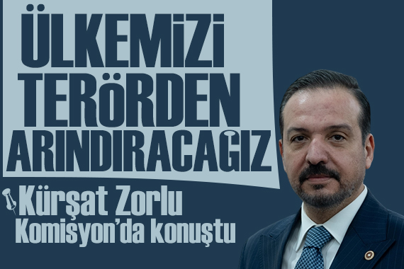 Kürşad Zorlu: Terör örgütüyle barış değil ancak onun ortadan kaldırılması hedefi olur