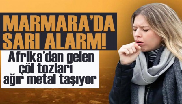 Marmara'da 'sarı alarm': Afrika'dan gelen çöl tozları ağır metal taşıyor