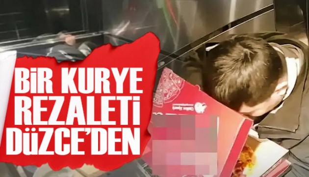 Pizza siparişinde kurye skandalı