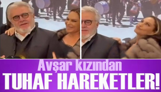 Hülya Avşar'ın film galasında tuhaf hareketleri dikkat çekti!