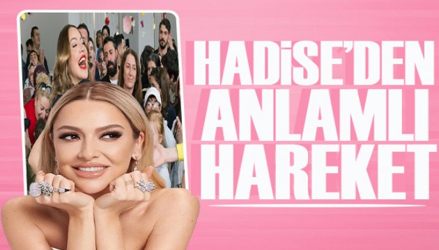Hadise çocukları sevindirdi! Her an benim için çok değerli