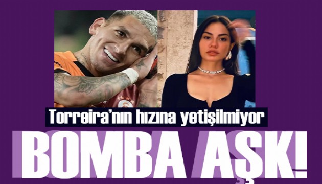 Lucas Torreira'nın hızına yetişilmiyor! Demet Özdemir'e kalp attı