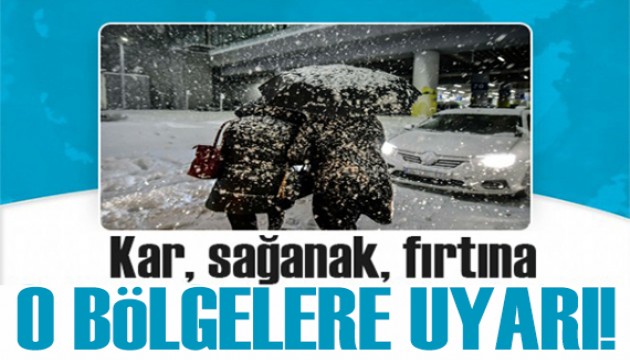 Meteoroloji'den 30 il için alarm! Kar, sağanak yağmur ve fırtına...