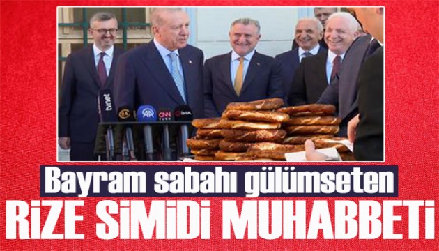 Bayram sabahı gülümseten 'Rize simidi' muhabbeti!