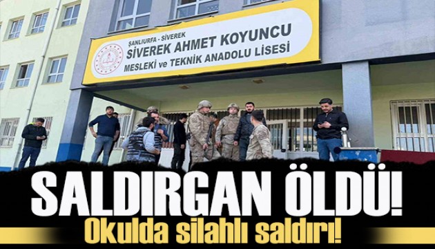 Şanlıurfa'daki lisede silahlı saldırı: 16 yaralı, 1 ölü