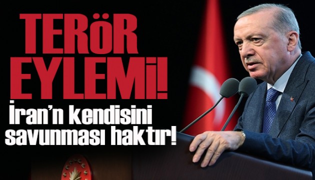 Erdoğan: İran'ın kendisini savunması hukuki bir haktır
