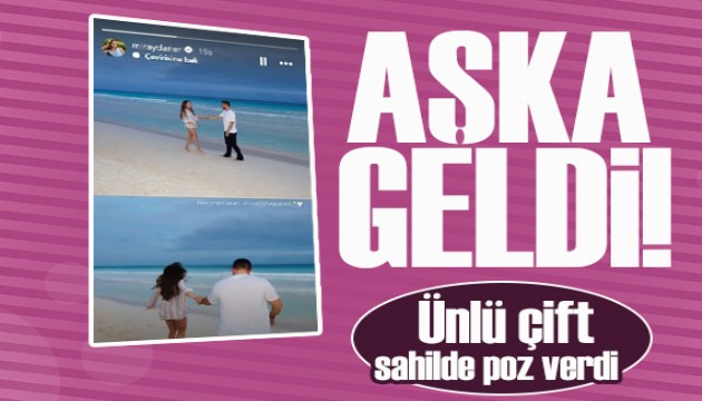 Miray Daner ve Ata Caner Çerçioğlu ile romantik yıl dönümü pozu