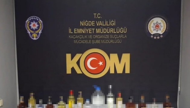 Niğde'de sahte alkol operasyonu!