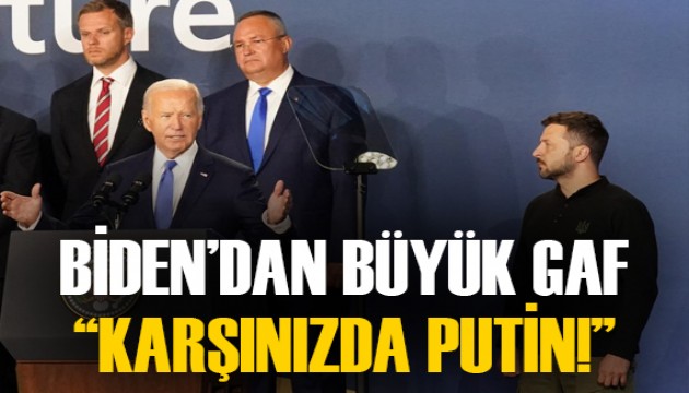 Biden, Zelenskiy'i yanlışlıkla 'Putin' diyerek sahneye çağırdı