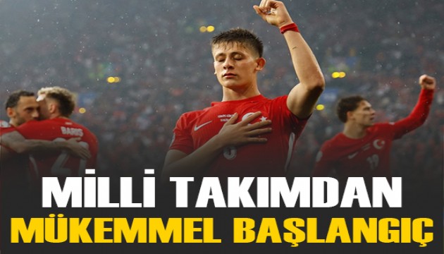 Milli Takımdan müthiş başlangıç! EURO 2024'e 3 puanla başladık