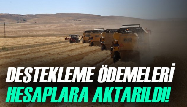 Tarımsal destekleme ödemeleri çiftçilerin hesaplarına aktarıldı