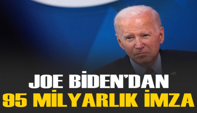 ABD Başkanı Biden, 95 milyar dolarlık Ukrayna-İsrail yardım paketini imzaladı