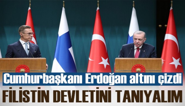 Cumhurbaşkanı Erdoğan: Hala yapmayan ülkelere Filistin Devleti'ni tanıma çağrımızı tekrarlıyoruz