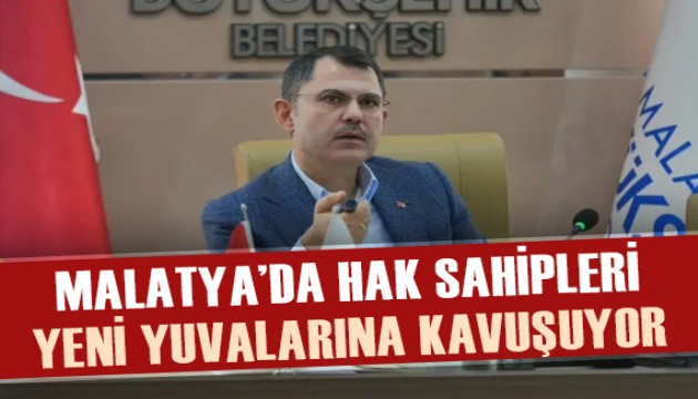 Malatya Gelinciktepe'de hak sahipleri yeni yuvalarına kavuşuyor