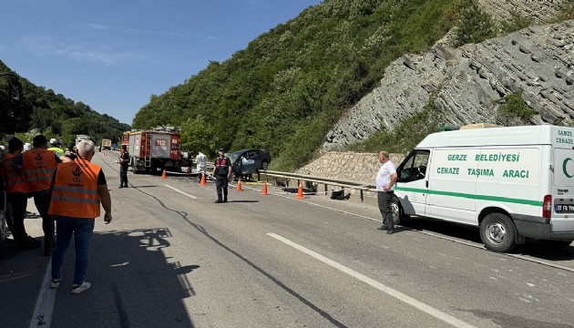 Sinop'ta feci kaza: 3 ölü, 3 yaralı
