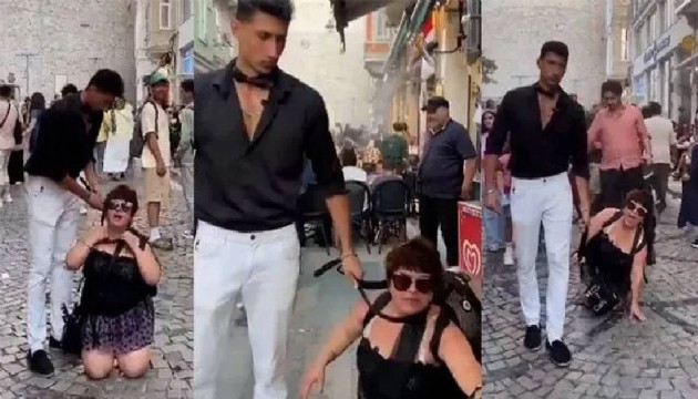 Beyoğlu'nda kadına tasma takıp dolaştırmıştı! Cezası belli oldu