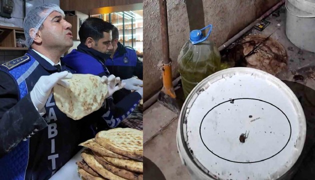 Fırın denetiminde akılalmaz manzara