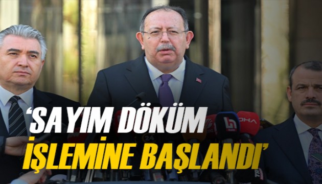 'Oy verme işlemi bitti sayım döküm işlemine başlandı'