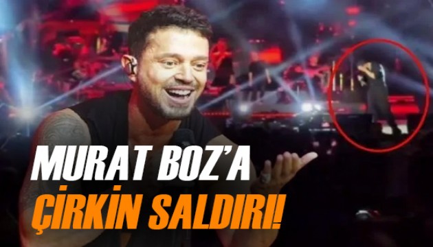 Murat Boz'a sahnede çirkin saldırı