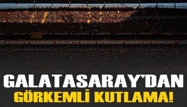 Şampiyon Galatasaray kupalarına kavuştu