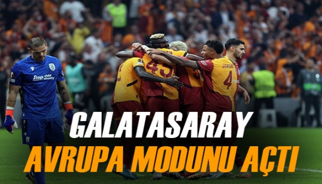 Galatasaray, Avrupa Ligi'ne 3 puanla başladı