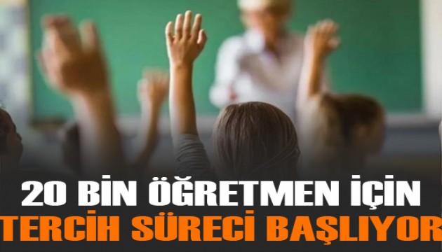 20 bin sözleşmeli öğretmen için tercih süreci yarın başlıyor