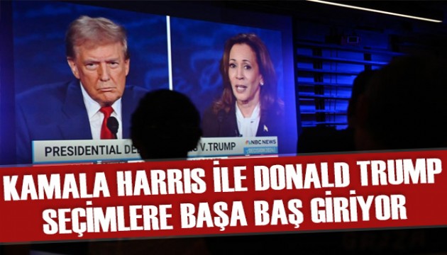 ABD'deki kritik seçimde Harris ile Trump başa baş giriyor