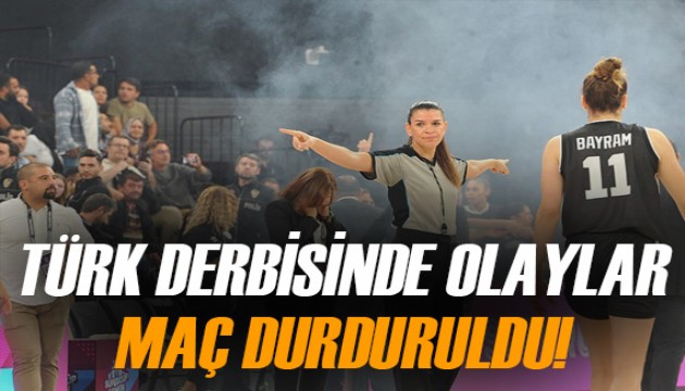 Fenerbahçe Opet-Beşiktaş derbisinde oyun durdu, takımlar soyunma odasına gitti