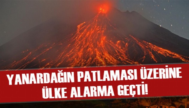 Endonezya, Merapi Yanardağı'nın patlaması üzerine alarma geçti