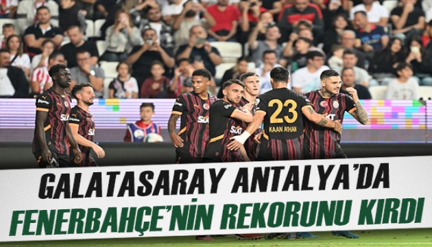 Galatasaray, Fenerbahçe'nin rekorunu kırdı