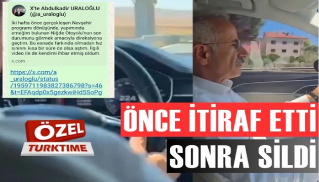Bakan Uraloğlu hız yaptığı anları paylaştı, büyük tepki geldi