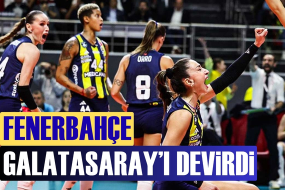 Fenerbahçe Galatasaray'ı devirdi: 3-2
