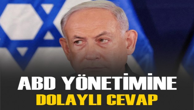 Netanyahu'dan silah sevkiyatını kesen ABD yönetimine dolaylı cevap