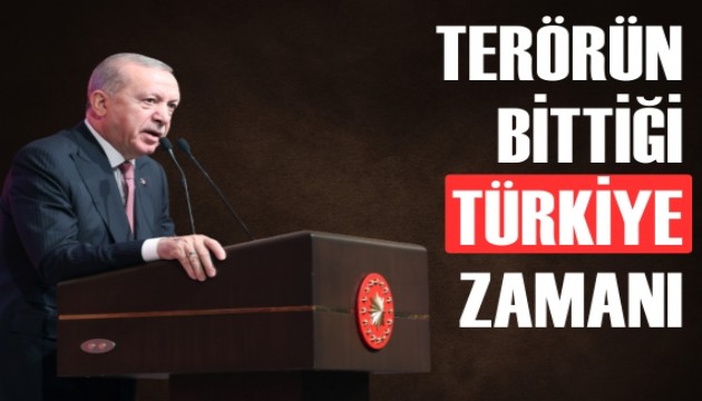 Erdoğan: Terörün tamamen bittiği Türkiye'yi inşa edeceğiz