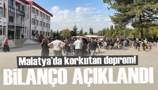 Malatya depreminin bilançosu belli oldu