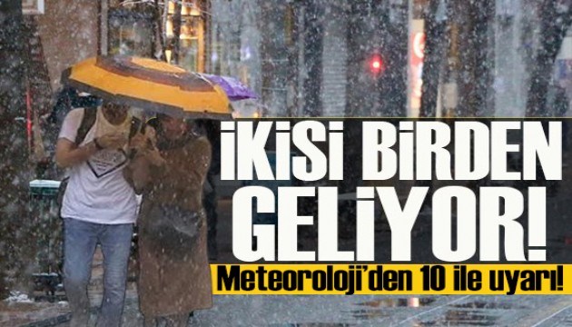 Meteoroloji'den 10 ilde gök gürültülü sağanak yağış uyarısı