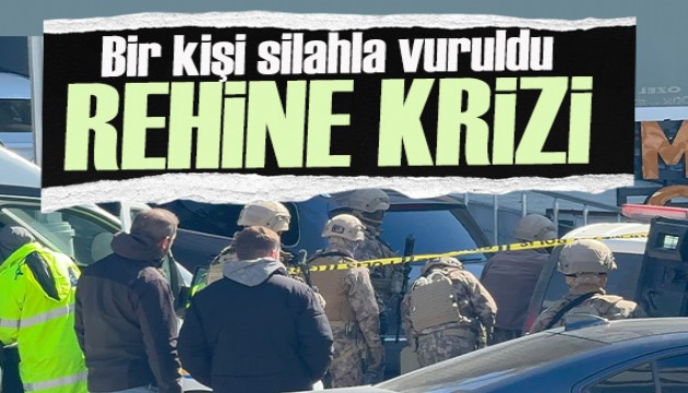 Restoranda rehine krizi: 1 kişi silahla vuruldu!
