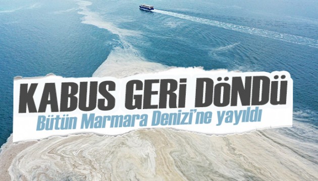 Müsilaj kabusu büyüyor! Bütün Marmara Denizi'ne yayıldı