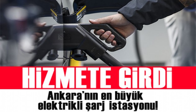 En büyük elektrikli araç şarj istasyonu hizmete girdi