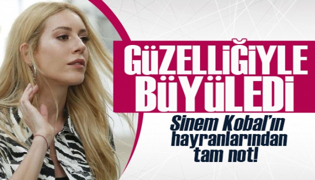 Güzel oyuncu Sinem Kobal güzelliğiyle büyüledi!